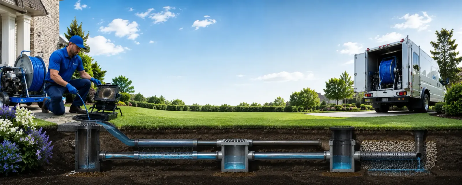 Outdoor drain cleaning information for Pretty Prairie, KS